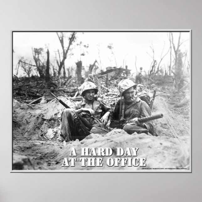En hård dag på kontoret poster (Framsidan)
