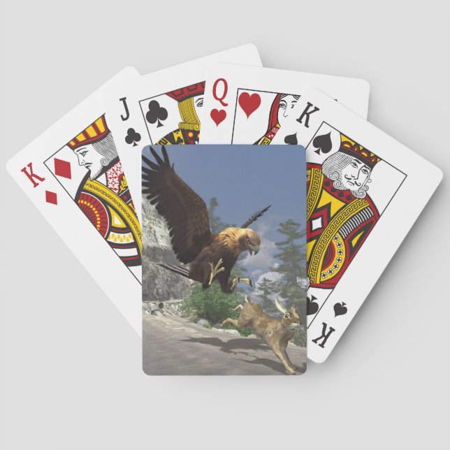 En hare av en chans spel kort (Baksidan)