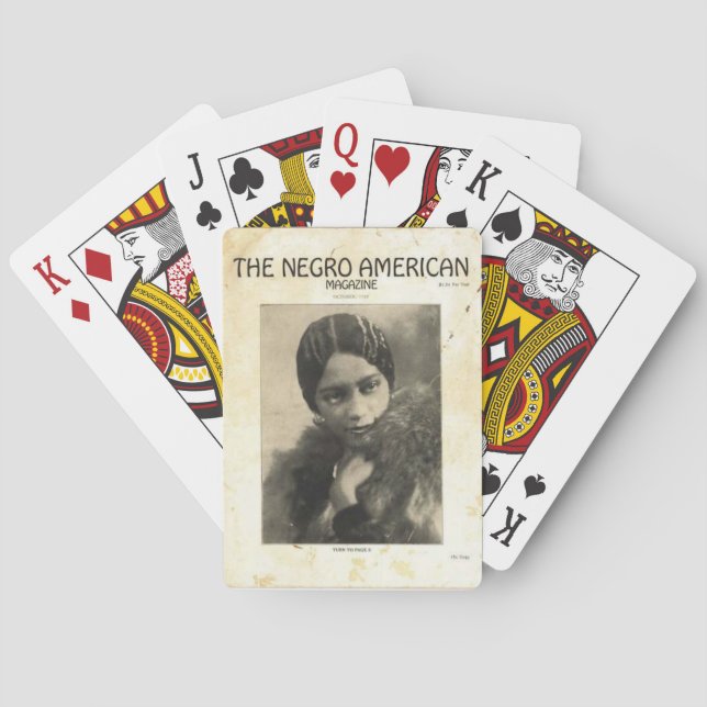 En Harlem renaissancetidskrift Casinokort (Baksidan)