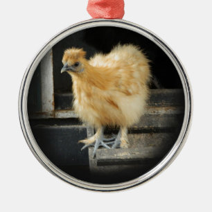 en härlig bild för Silkie Bantamhöna Julgransprydnad Metall