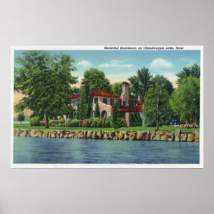 En härlig Chautauqua sjöuppehåll Poster