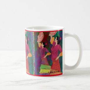 En härlig flamenco kaffemugg