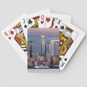 En härlig och dramatisk solnedgång som ses från casinokort