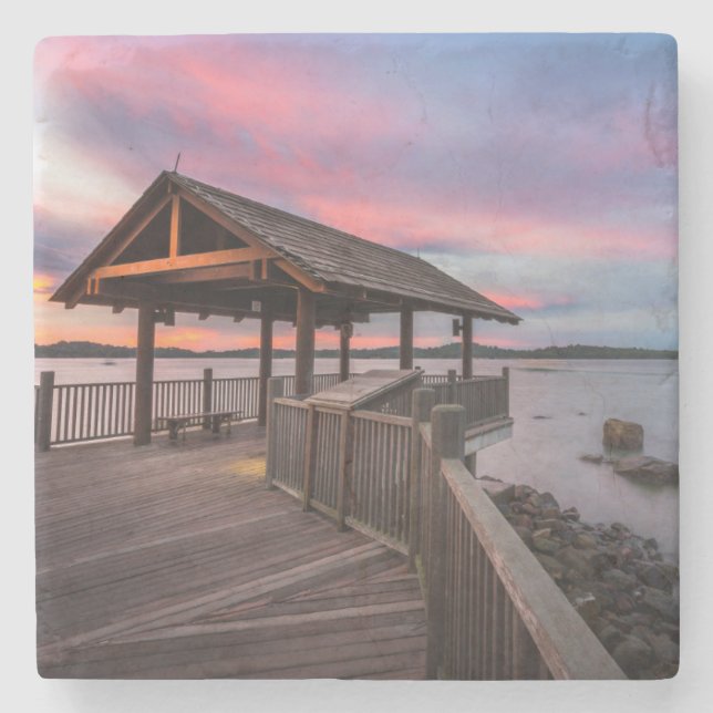 En härlig solnedgång underlägg sten (Framsidan)