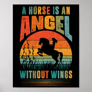 En häst är en Vinkel utan Vingar Poster