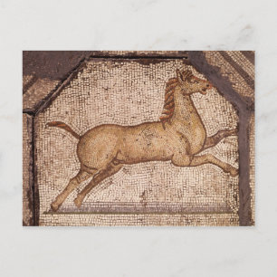 En häst, detaljer från Orpheus Charming de Animals Vykort