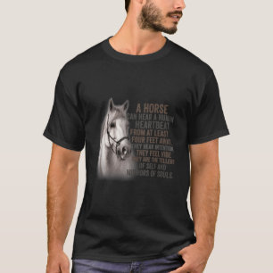 En häst kan höra en mänsklig hjärtrytm från minst t shirt