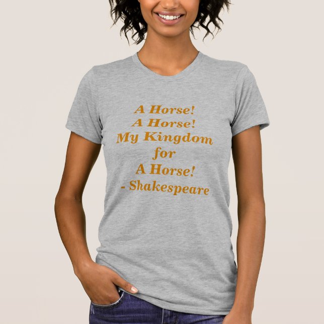 En häst! tee shirt (Framsida)