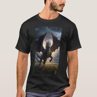 En hästdragonhybridgalloping t shirt