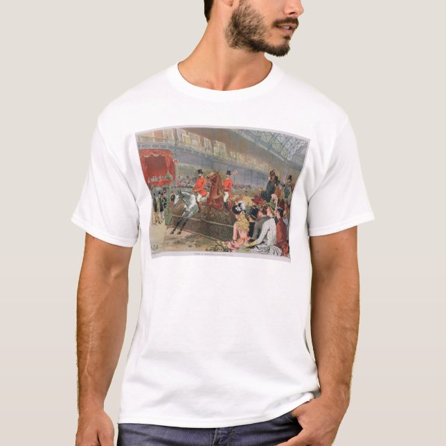 En hästkapplöpning, 1886 t shirt (Framsida)