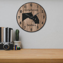 En hästs kärlek 4 anpassningsbar boningsinspirerad stor klocka