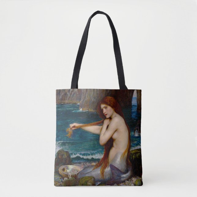 En havfrue, ca 1900 av John Waterhouse Tygkasse (Framsida)