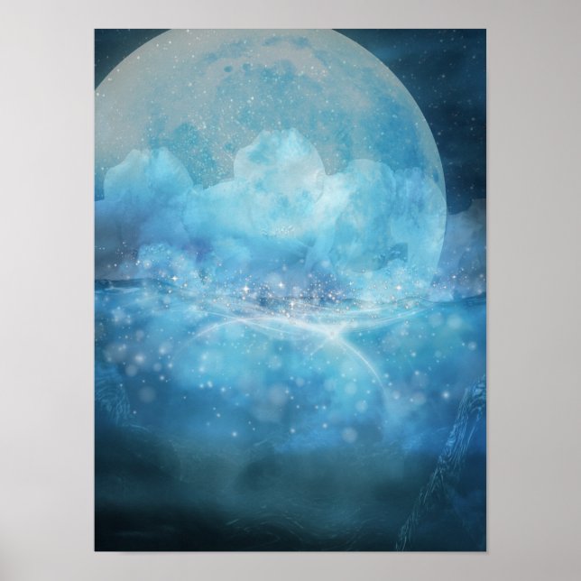 En havsblå Poster (Framsidan)