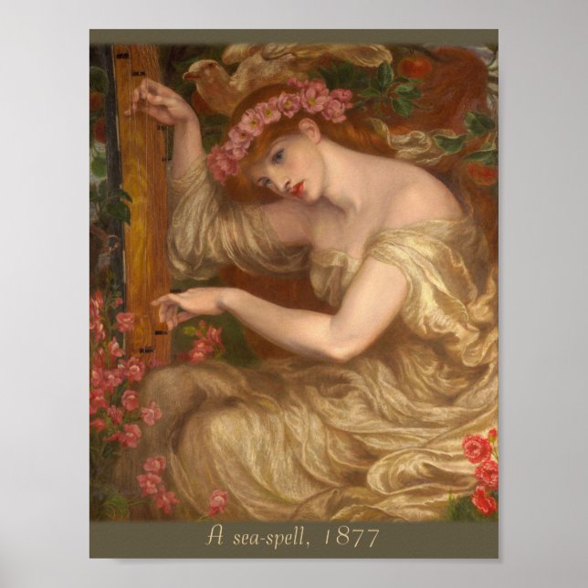 En havsformel av Dante Gabriel Rossetti CC0047 Poster (Framsidan)