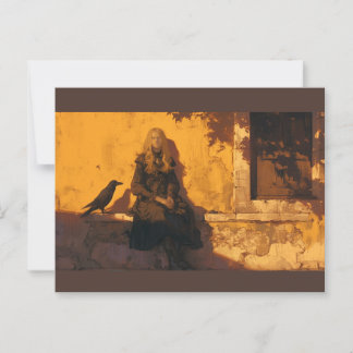 En häxa och hennes korv, välbekant, vykort