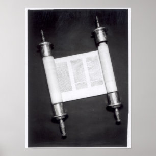 En hebréisk rulla poster