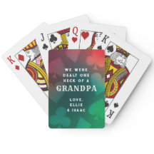 En heck på ett klassiskt spelkort