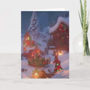 En hel del som jul kort