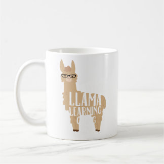 En hel Llama som lärer att gå på lärarkandidater Kaffemugg