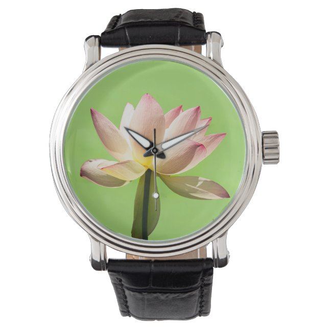 En helig lotus. Laxmi lotus Armbandsur (Framsida)