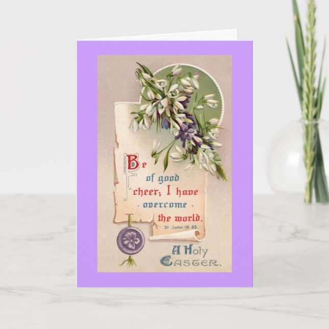 En helig påsk helgkort (Framsida)