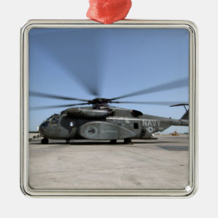 En helikopter för MH--53Ehavsdrake Julgransprydnad Metall