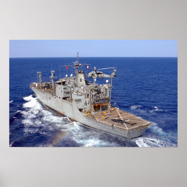 En helikopter rengör cockpit. poster (Framsidan)