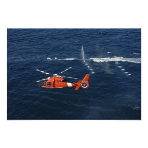 En helikopterbesättning tåg fototryck