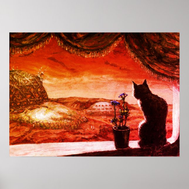 En helt ny värld - Sci-Fi - Katt på Mars Poster (Framsidan)