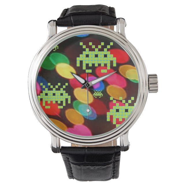 En hemlig invasion från Pixelverse Armbandsur (Framsida)