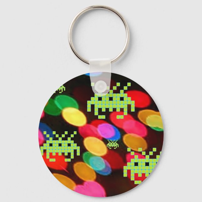 En hemlig invasion från Pixelverse Nyckelring (Framsida)