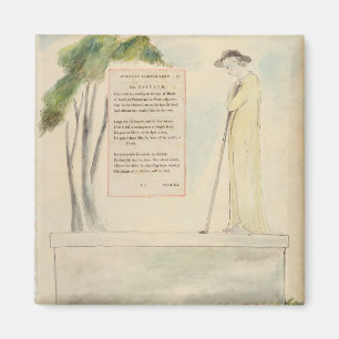 En herdeläsning epitaphen, från den skriftliga magnet