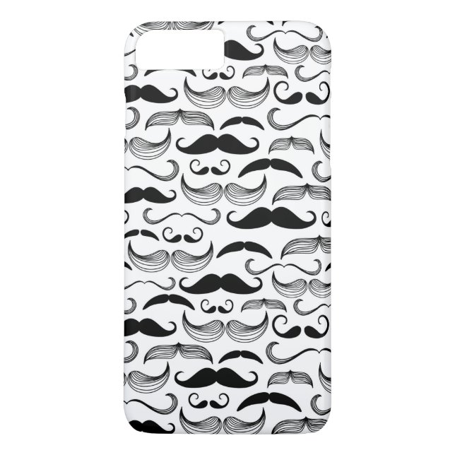 En herrklubb. Mustaschmönster 2 Case-Mate iPhone Skal (Baksida)