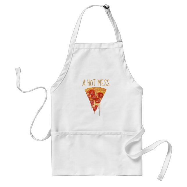 En Hett  Pizza Apron Förkläde (Framsidan)