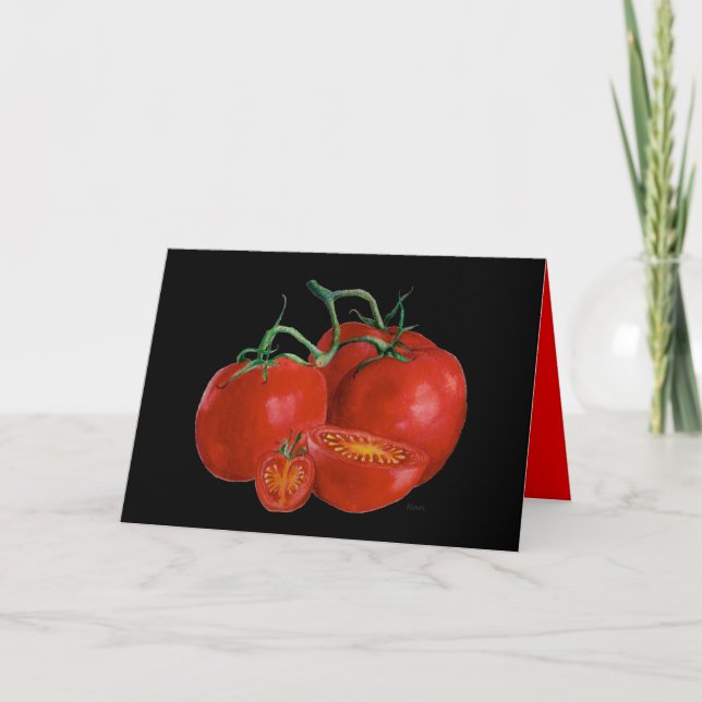 En Hett Tomato Birthday-kort Kort (Framsida)