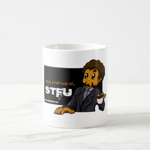 En hettkopp av STFU Kaffemugg