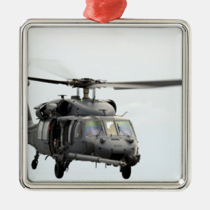 En HH-60 stenlägger hökhelikoptern Julgransprydnad Metall