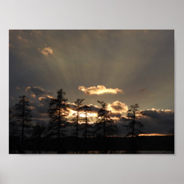 En himmelsk solnedgång poster