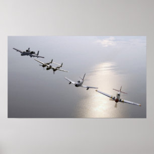 En historia av stridsflygplan poster
