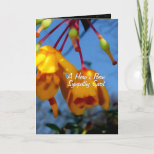 En hjälte dikt, sympatikort kort