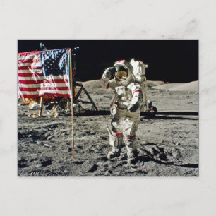 En hjälte från Apollo 17 Vykort