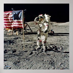 En hjälte honnör från Apollo 17 Poster