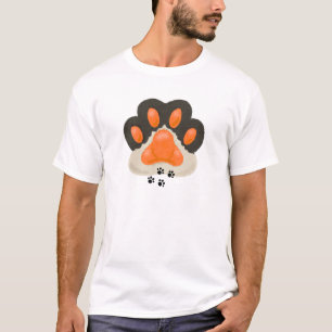 En hjärtvärmande design med kattpote som visar en  t shirt
