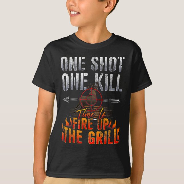 En Hjort för brandgaller en Döda T Shirt (Framsida)