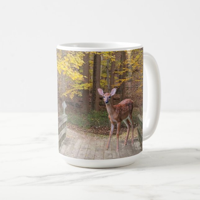 En hjort i parken kaffemugg (Framsida höger)