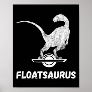 En hjul Retro Elskateboard Flyter Brachios Poster