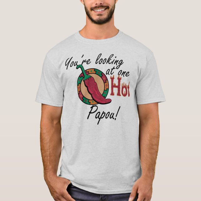 En hoad Papou Tee Shirt (Framsida)