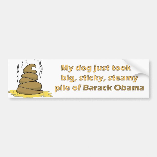 En hög av Barack Bildekal (Framsidan)