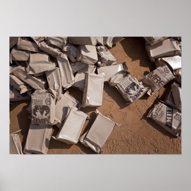 En hög av Måltider Redo till mat Poster (Framsidan)