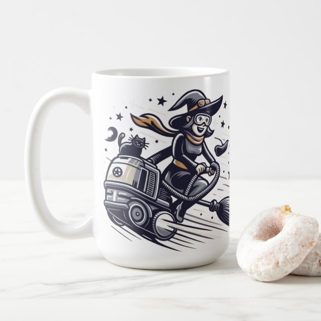 En höghastighetsHalloween Haunt! Kaffemugg (Med munk)